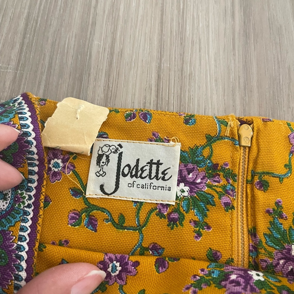 Vtg Jodette Of California 70 Mini Dress - image 2